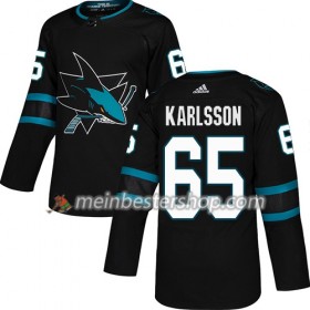 San Jose Sharks Erik Karlsson 65 Adidas 2018-2019 Alternate Trikot Authentic - Herren